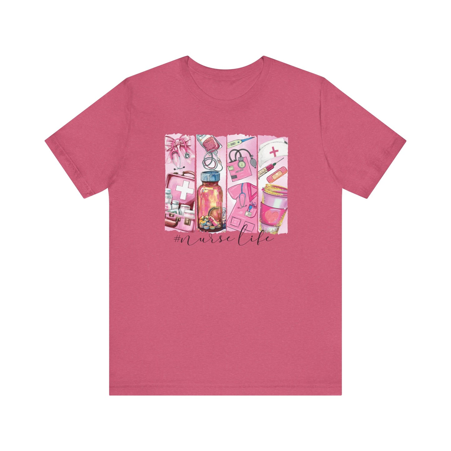 Nurse Life Brushstrokes Jersey Short Sleeve Tee