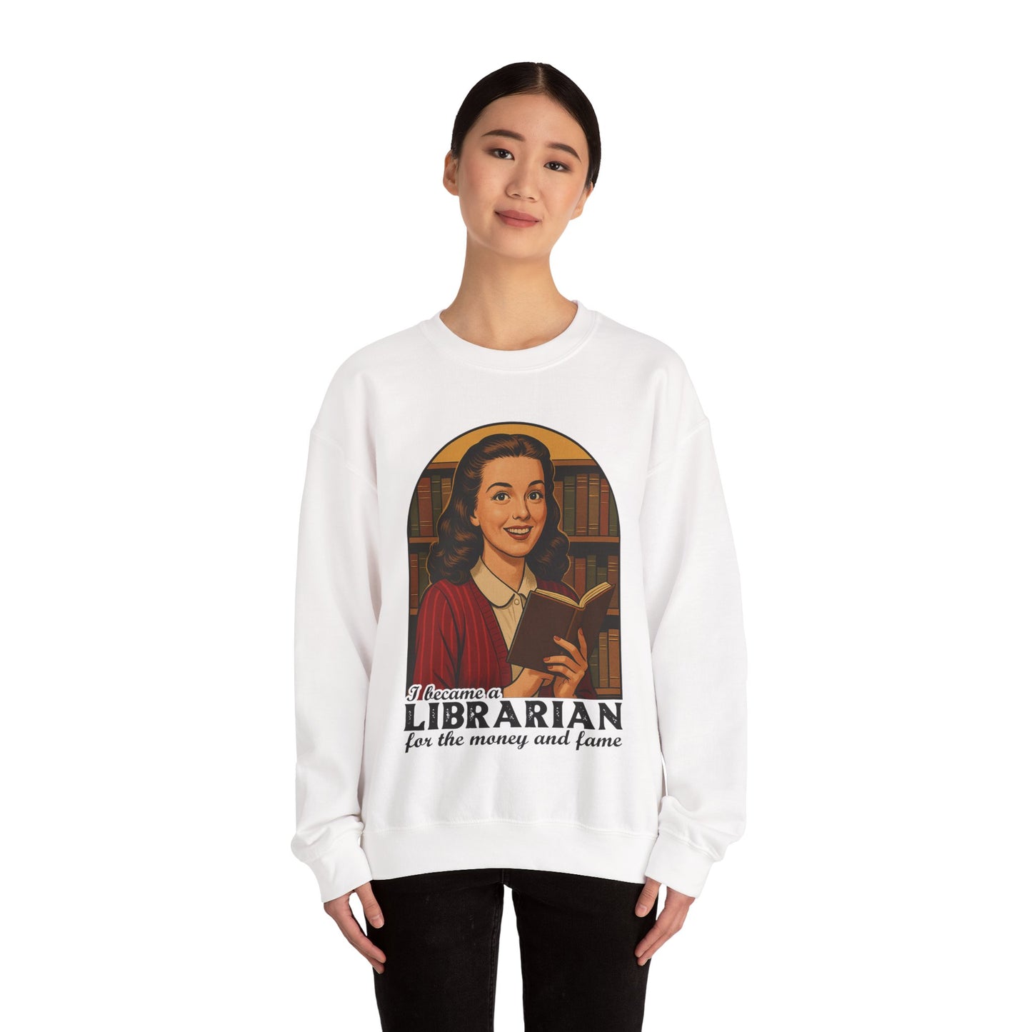 Librarian Heavy Blend™ Crewneck Sweatshirt