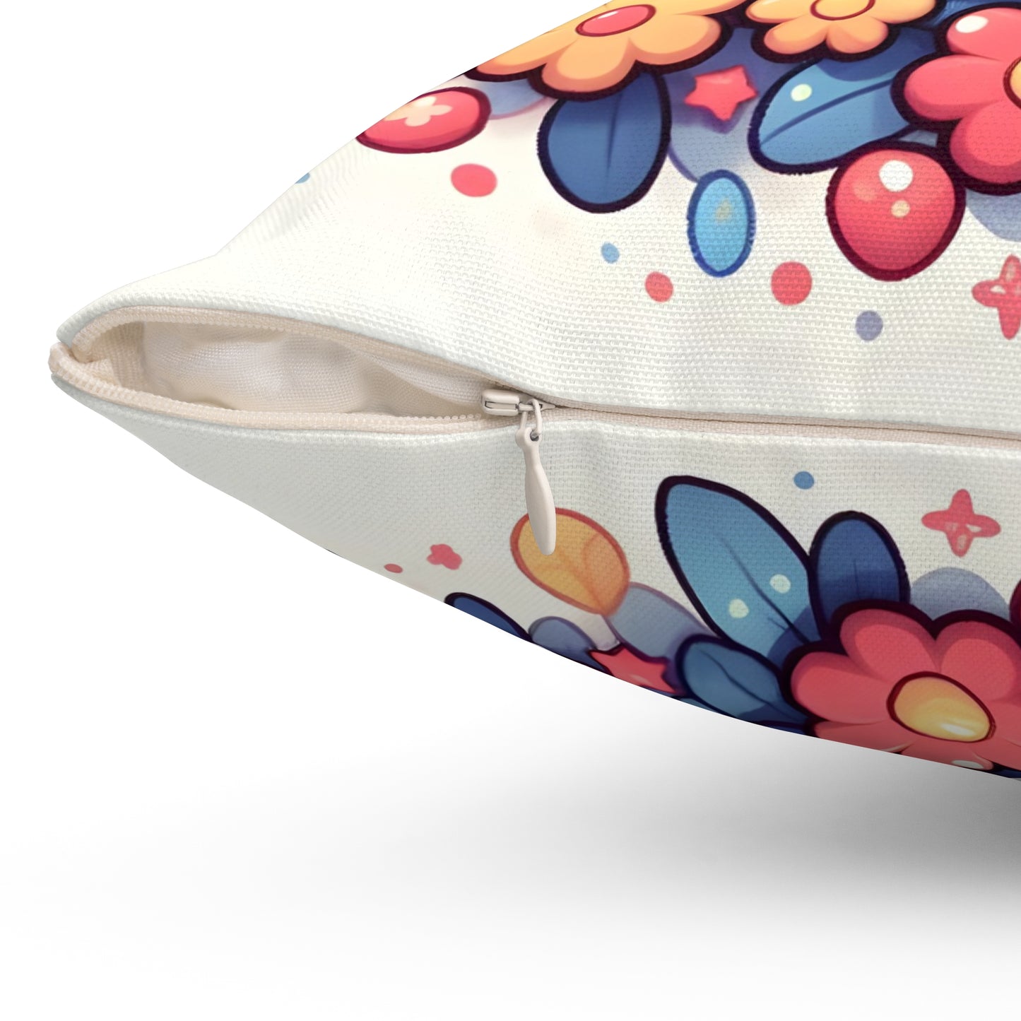 Cutie Beach Ball Spun Polyester Square Pillow