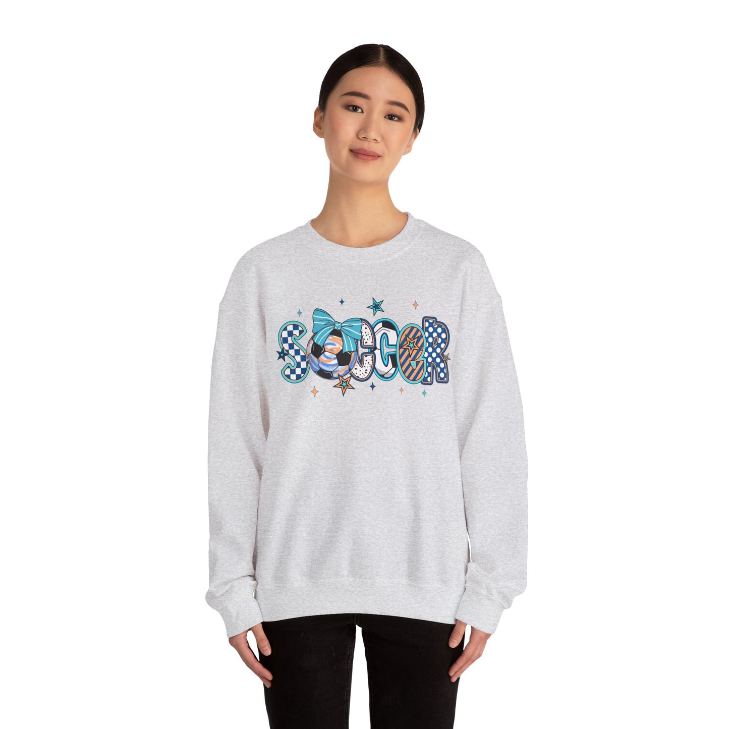 Doodle Soccer Heavy Blend™ Crewneck Sweatshirt