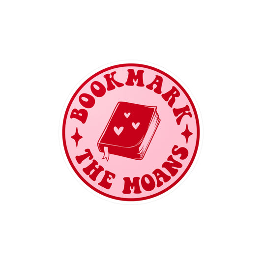 Bookmark The Moans Kiss-Cut Vinyl Decals
