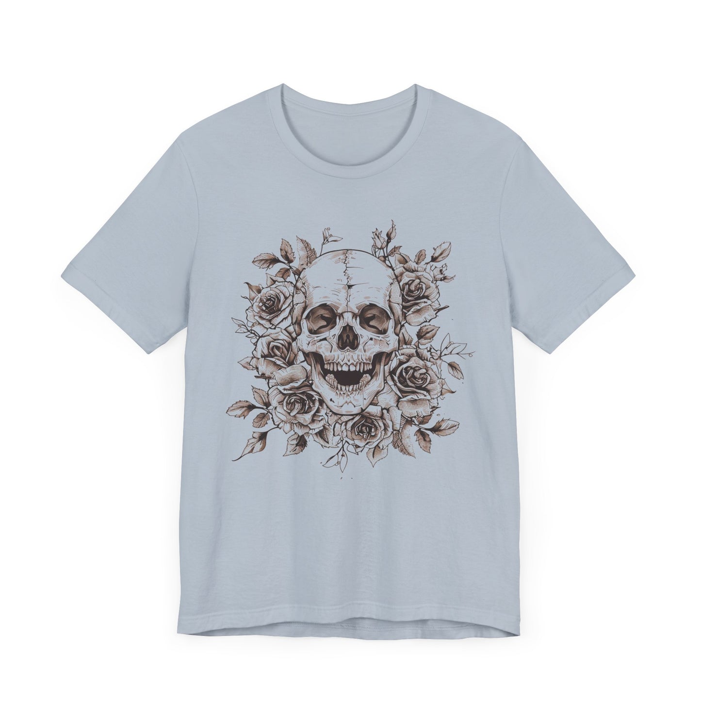 Rose Skull Jersey Short Sleeve Tee