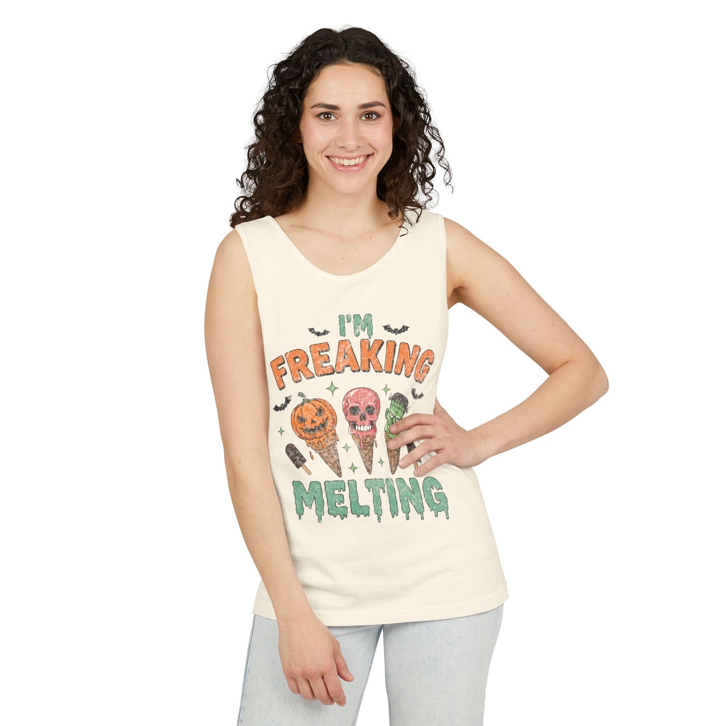 Im Freaking Melting Garment-Dyed Tank Top