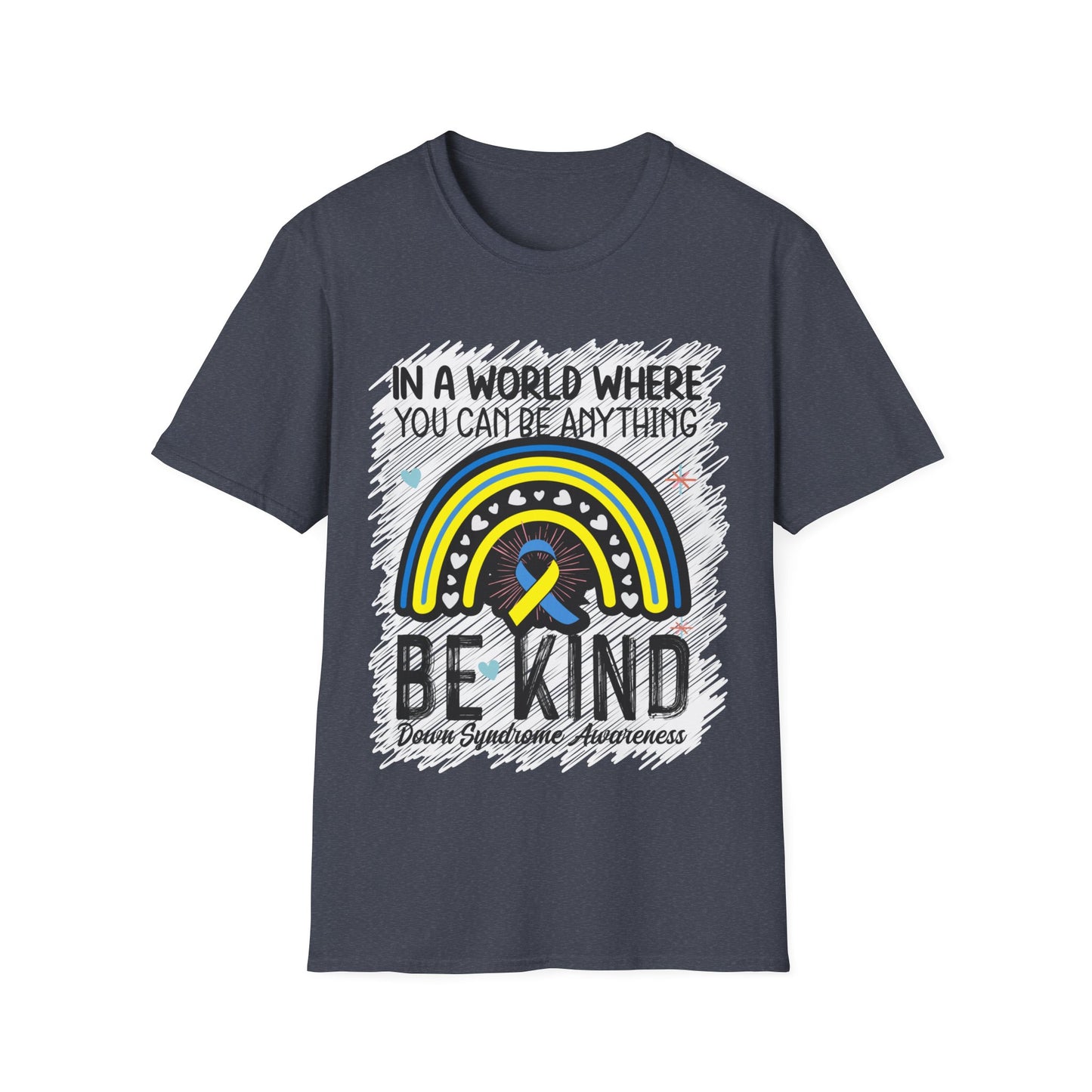 Be Kind Down Syndrome Awareness Softstyle T-Shirt