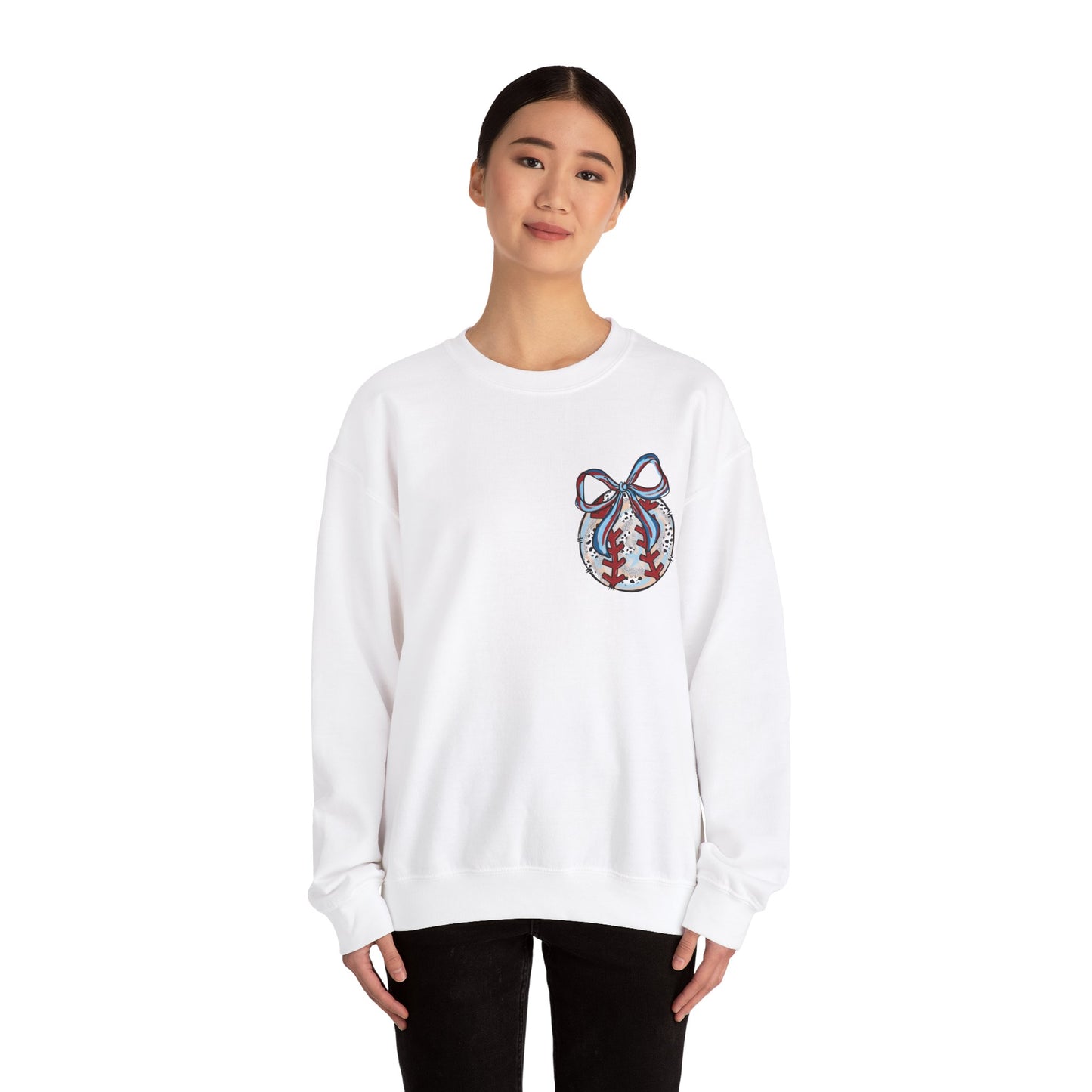 Doodle Baseball Pocket Heavy Blend™ Crewneck Sweatshirt