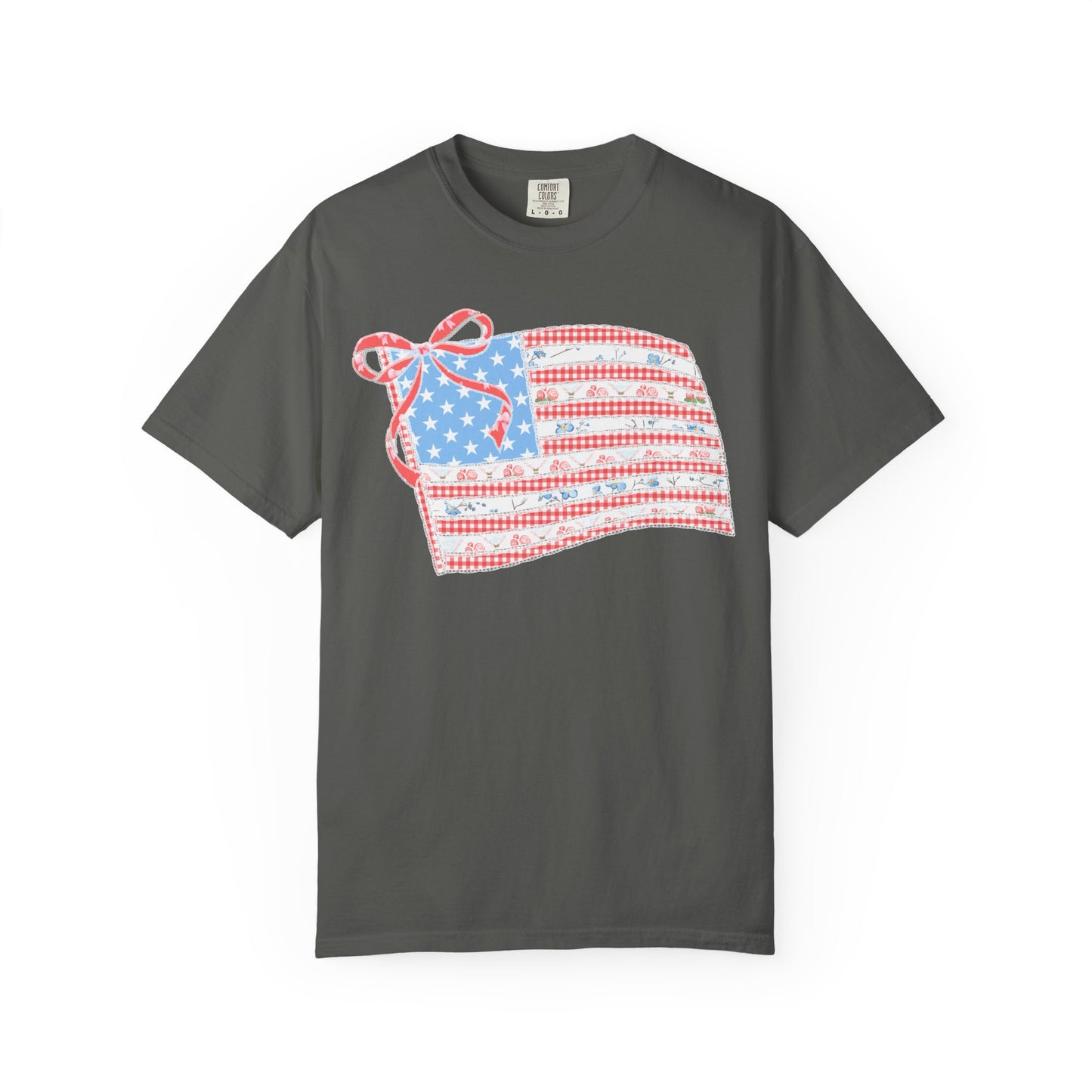 Vintage Floral Flag Garment-Dyed T-shirt