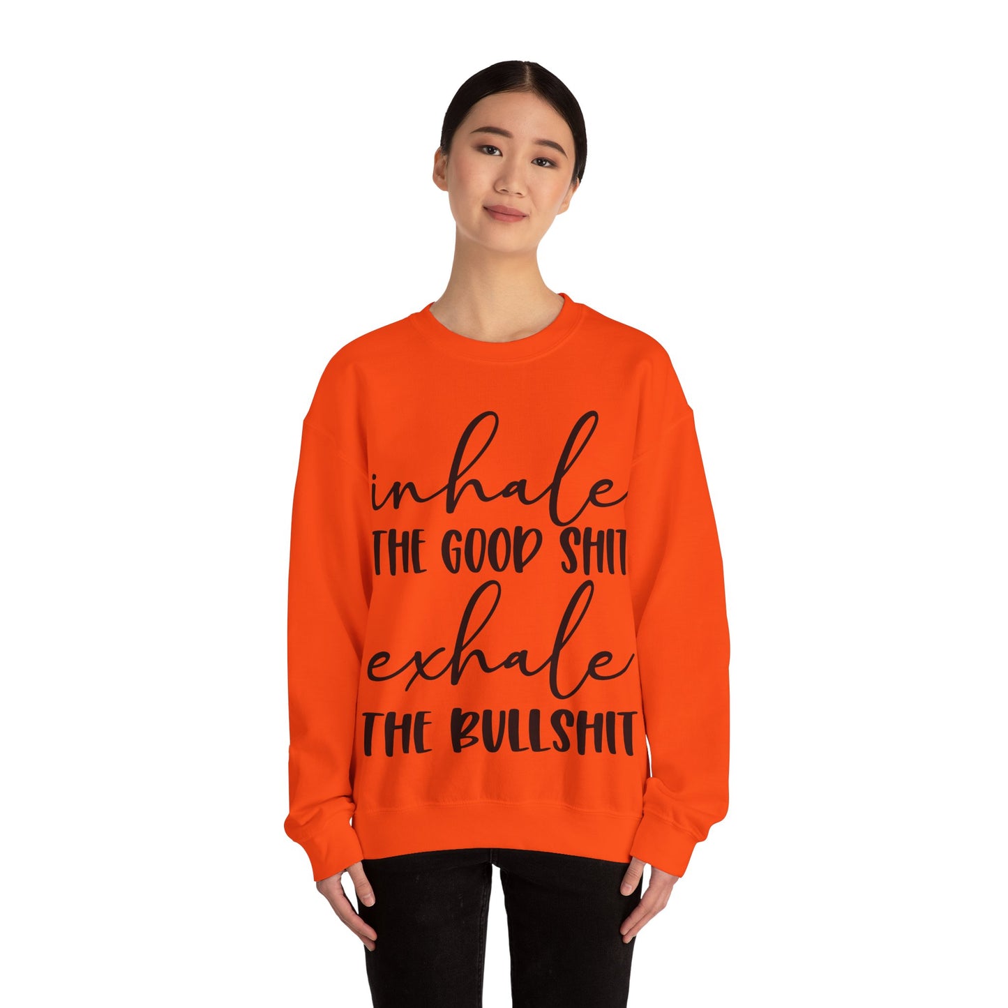 Inhale Exhale Heavy Blend™ Crewneck Sweatshirt