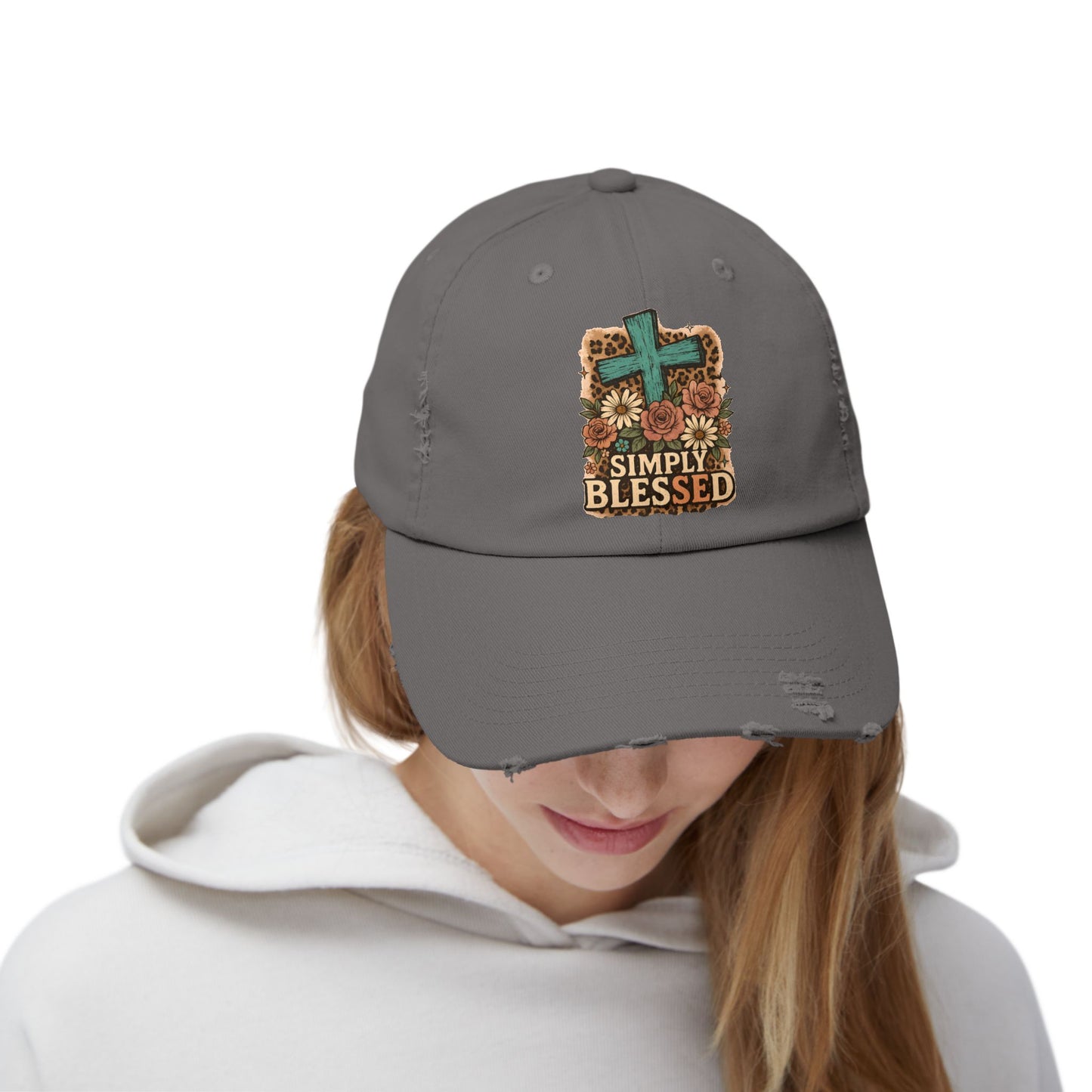 Simply Blessed Distressed Cap