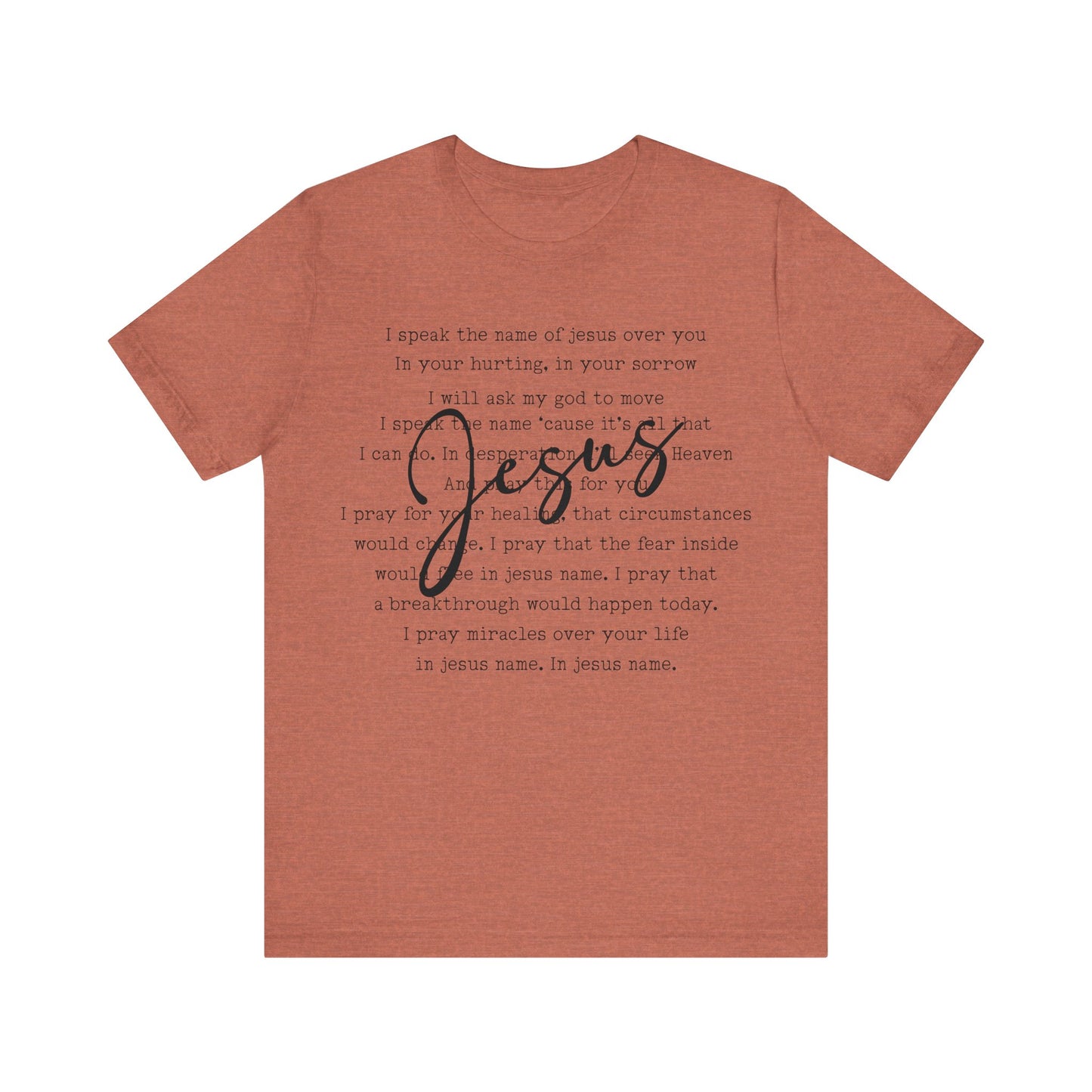 I Speak The Name Jersey Short Sleeve Tee