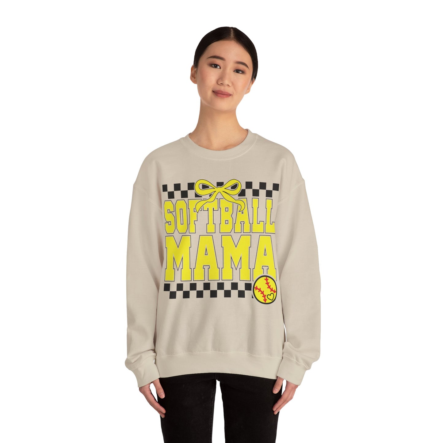 Softball Mama Heavy Blend™ Crewneck Sweatshirt