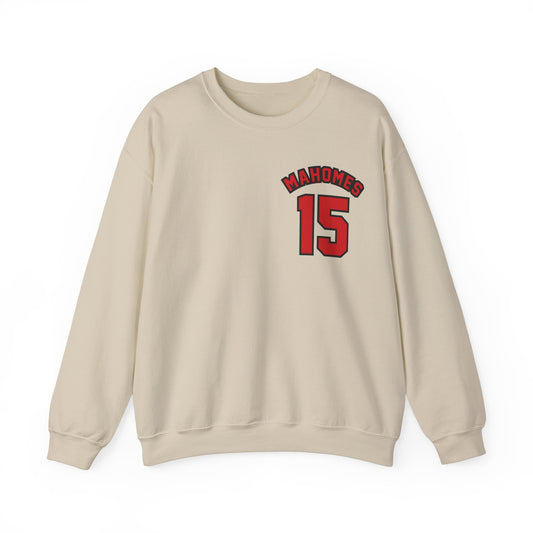 Pocket Mahomes 15 Heavy Blend™ Crewneck Sweatshirt