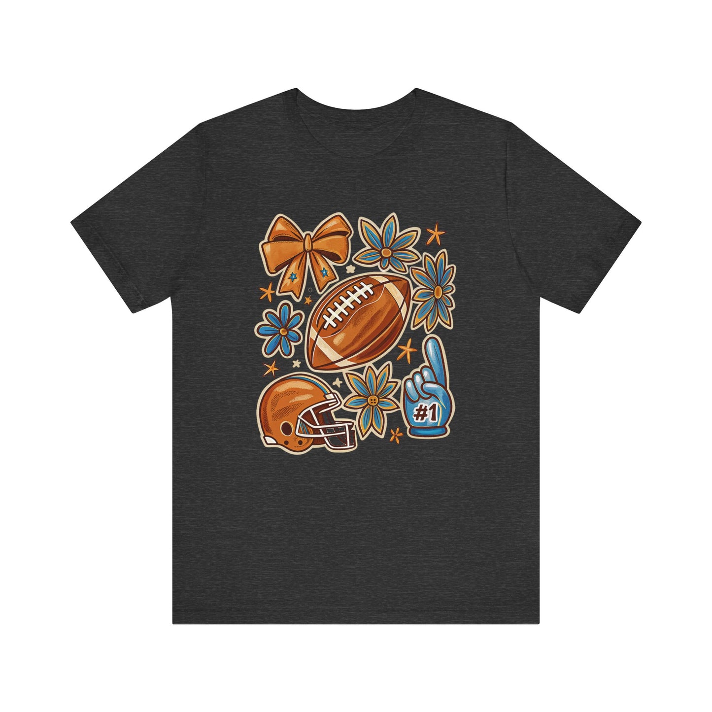 Fall Football Vibes Jersey Short Sleeve Tee