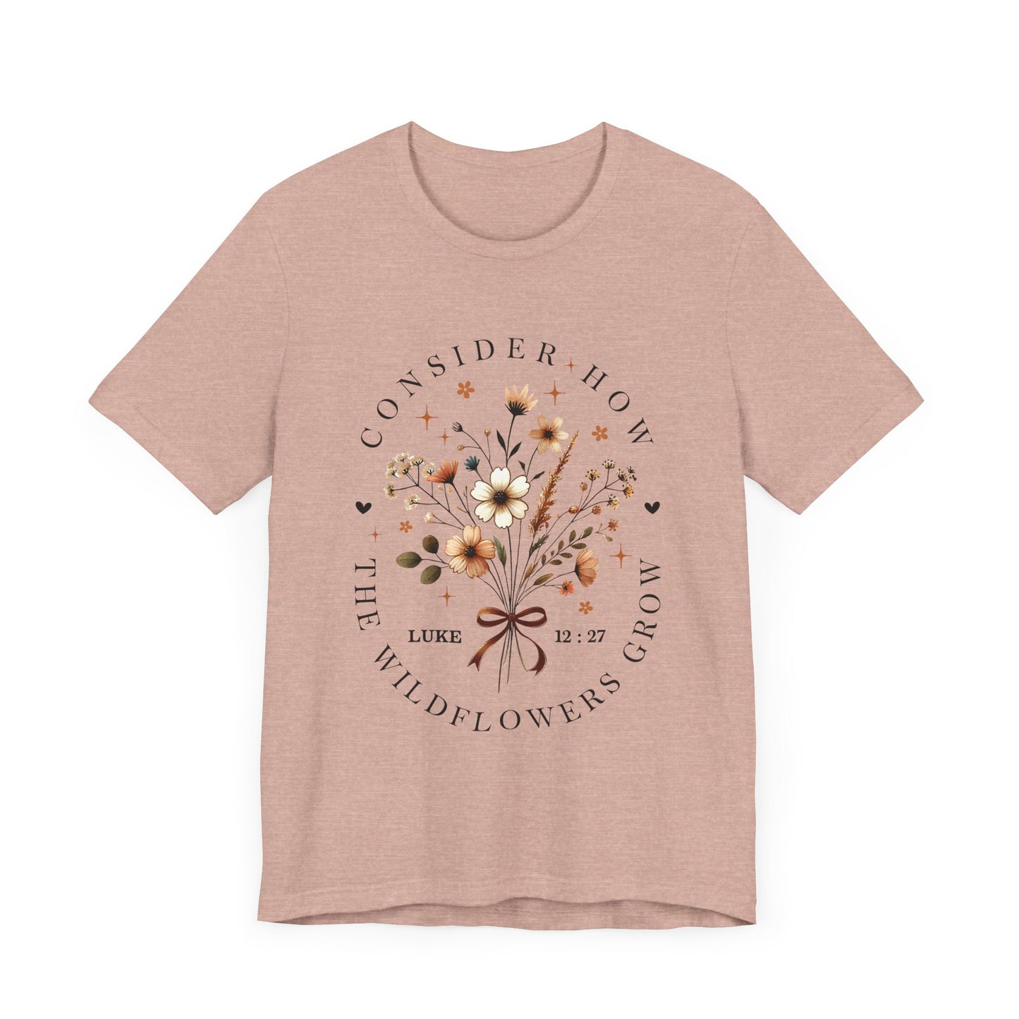 Consider How the Wildflowers Grow Jersey Short Sleeve Tee