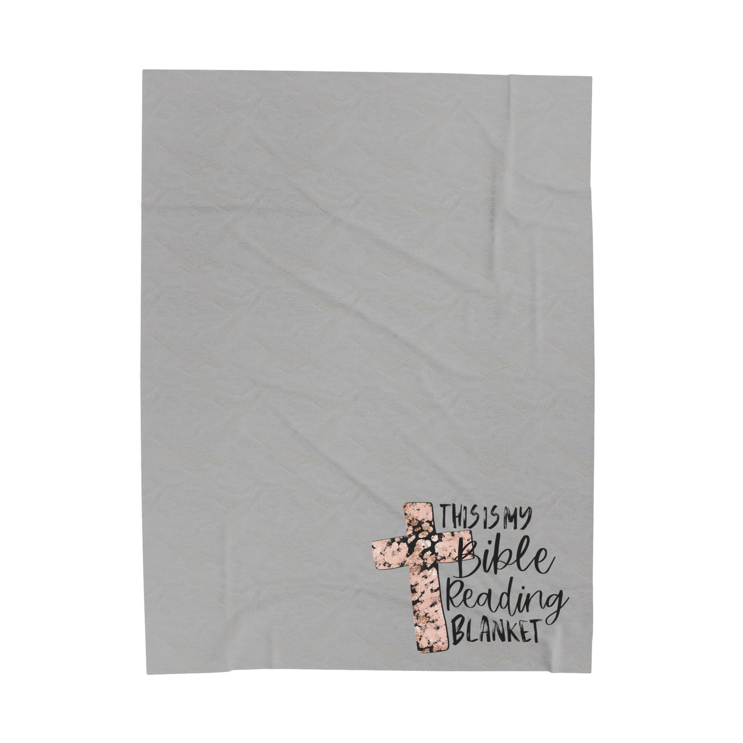 Bible Reading Velveteen Plush Blanket