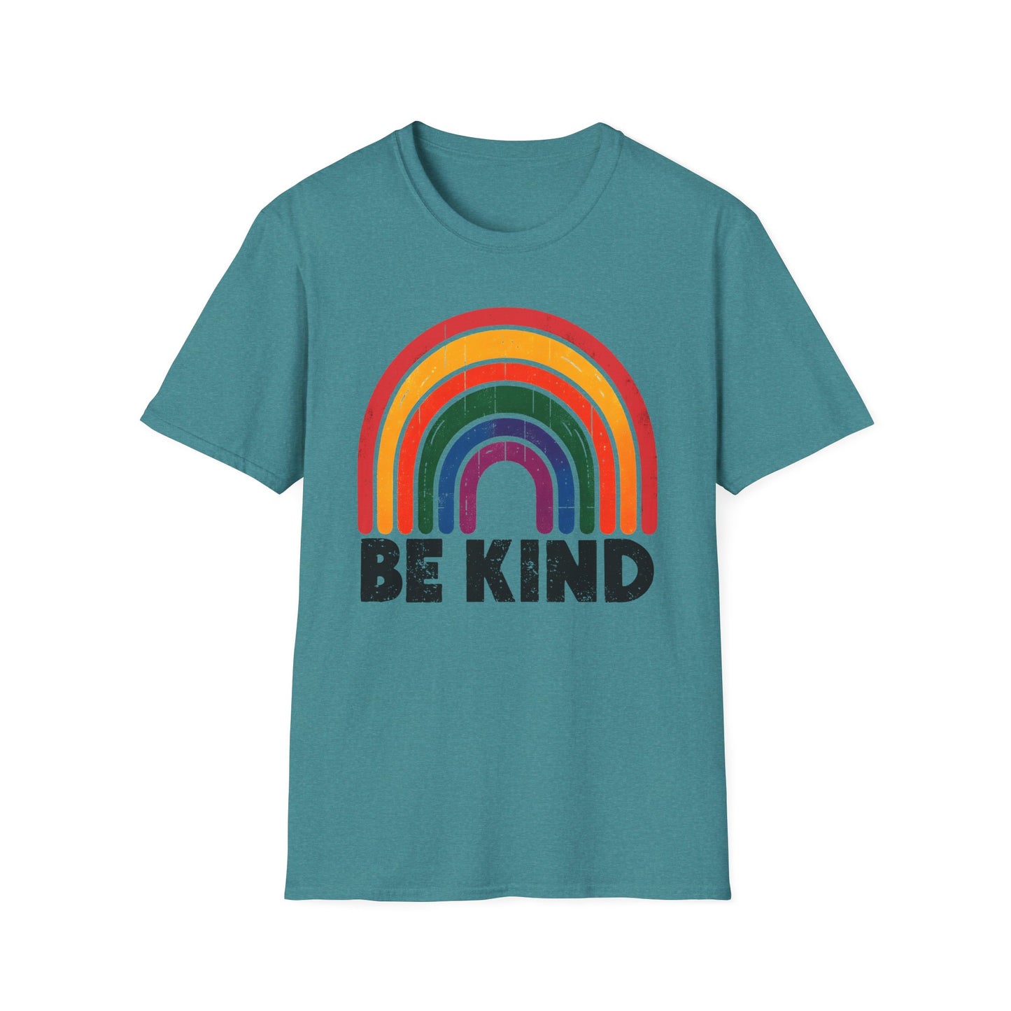 Be Kind Rainbow Softstyle T-Shirt