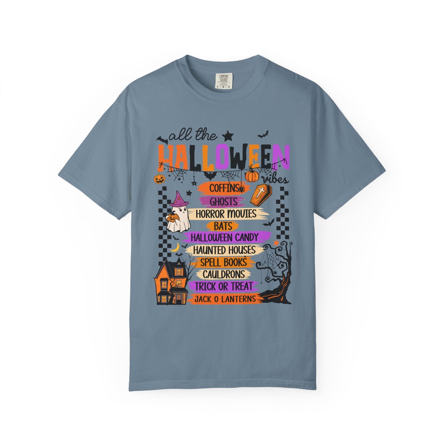 All The Halloween Vibes Garment-Dyed T-shirt