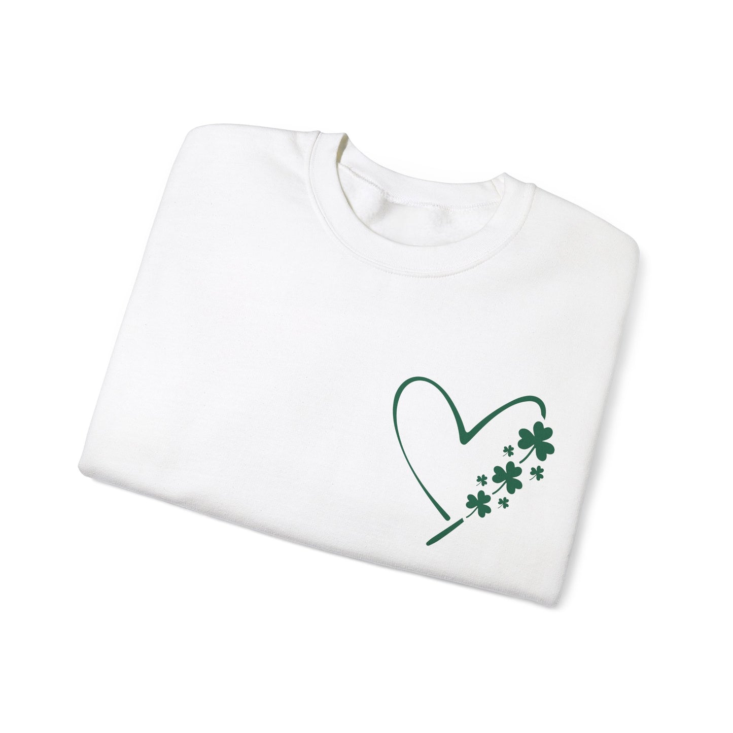Heart with Clovers Heavy Blend™ Crewneck Sweatshirt