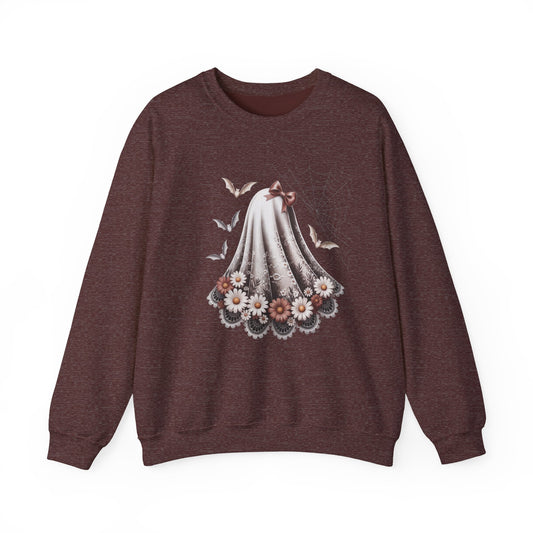 Lace Ghost Heavy Blend™ Crewneck Sweatshirt