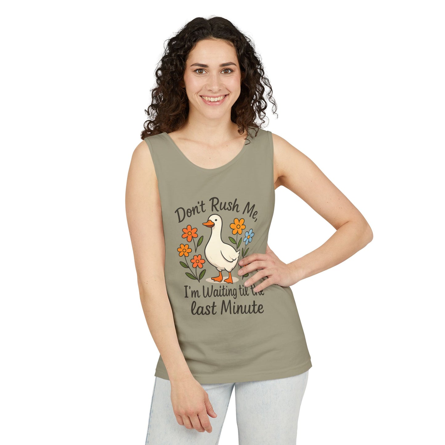 Dot Rush Me  Garment-Dyed Tank Top