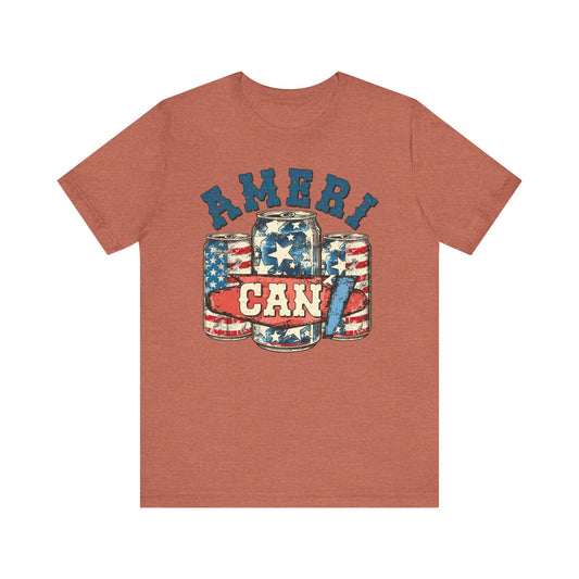 Ameri Can  Jersey Short Sleeve Tee