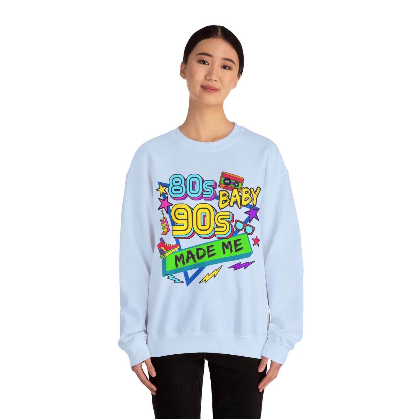 80s Baby 90s Made Me Heavy Blend™ Crewneck Sweatshirt