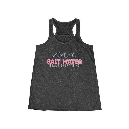Salt Water Heals Everything Women's Flowy Racerback Tank