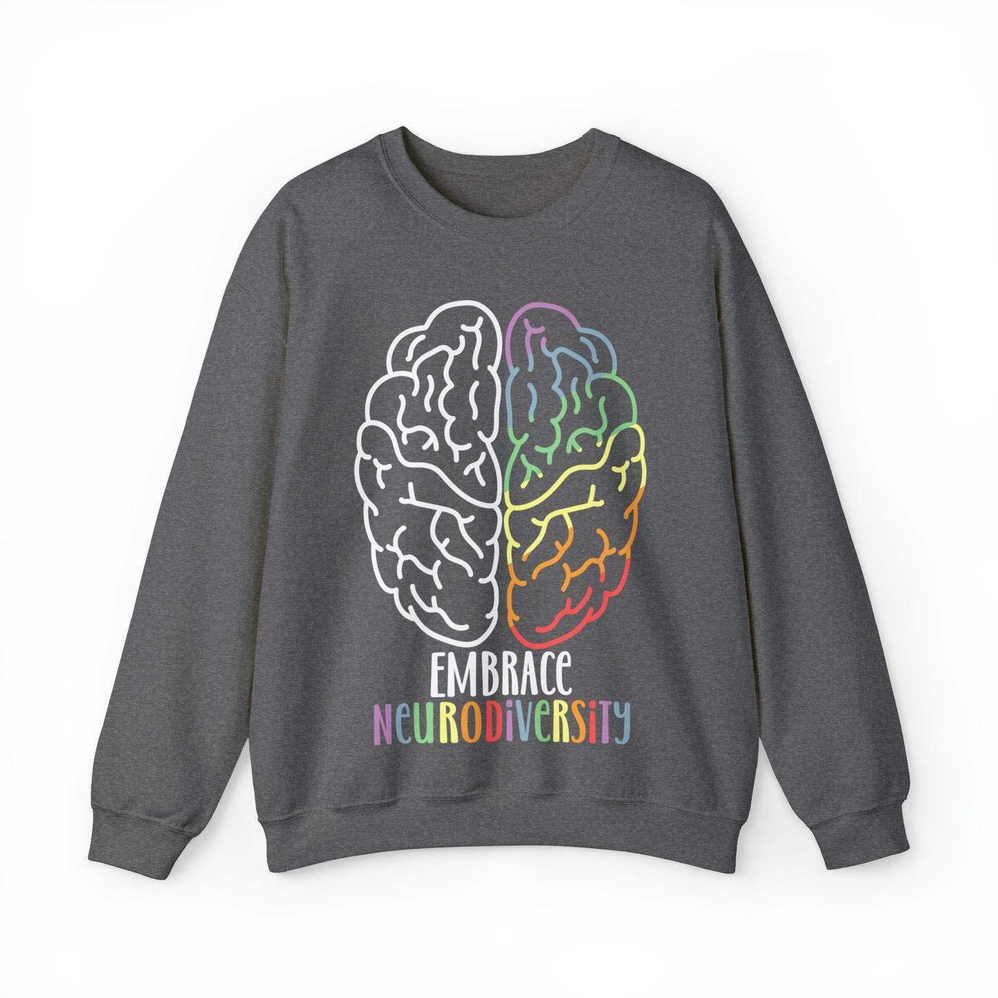 Embrace Neurodiversity Heavy Blend™ Crewneck Sweatshirt
