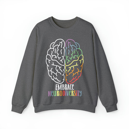 Embrace Neurodiversity Heavy Blend™ Crewneck Sweatshirt