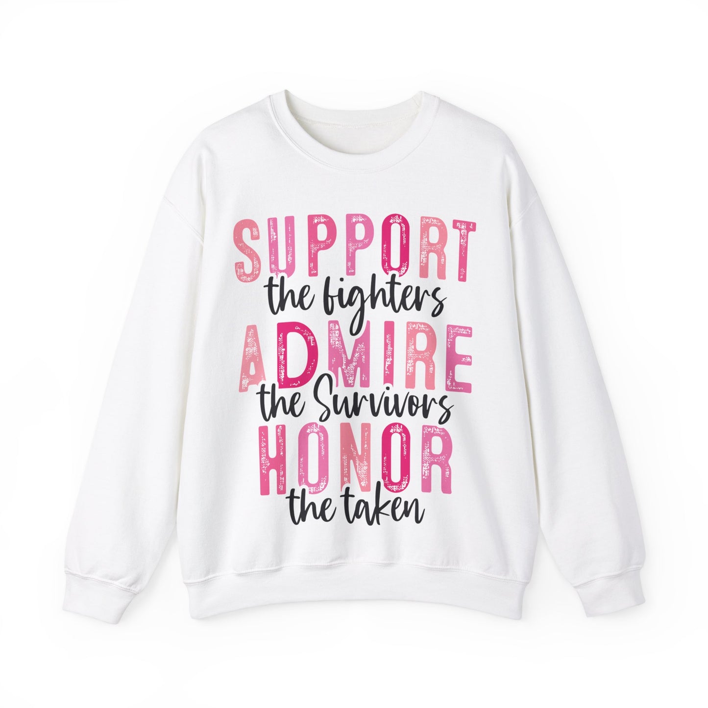 Pink Support Admire Honor Heavy Blend™ Crewneck Sweatshirt