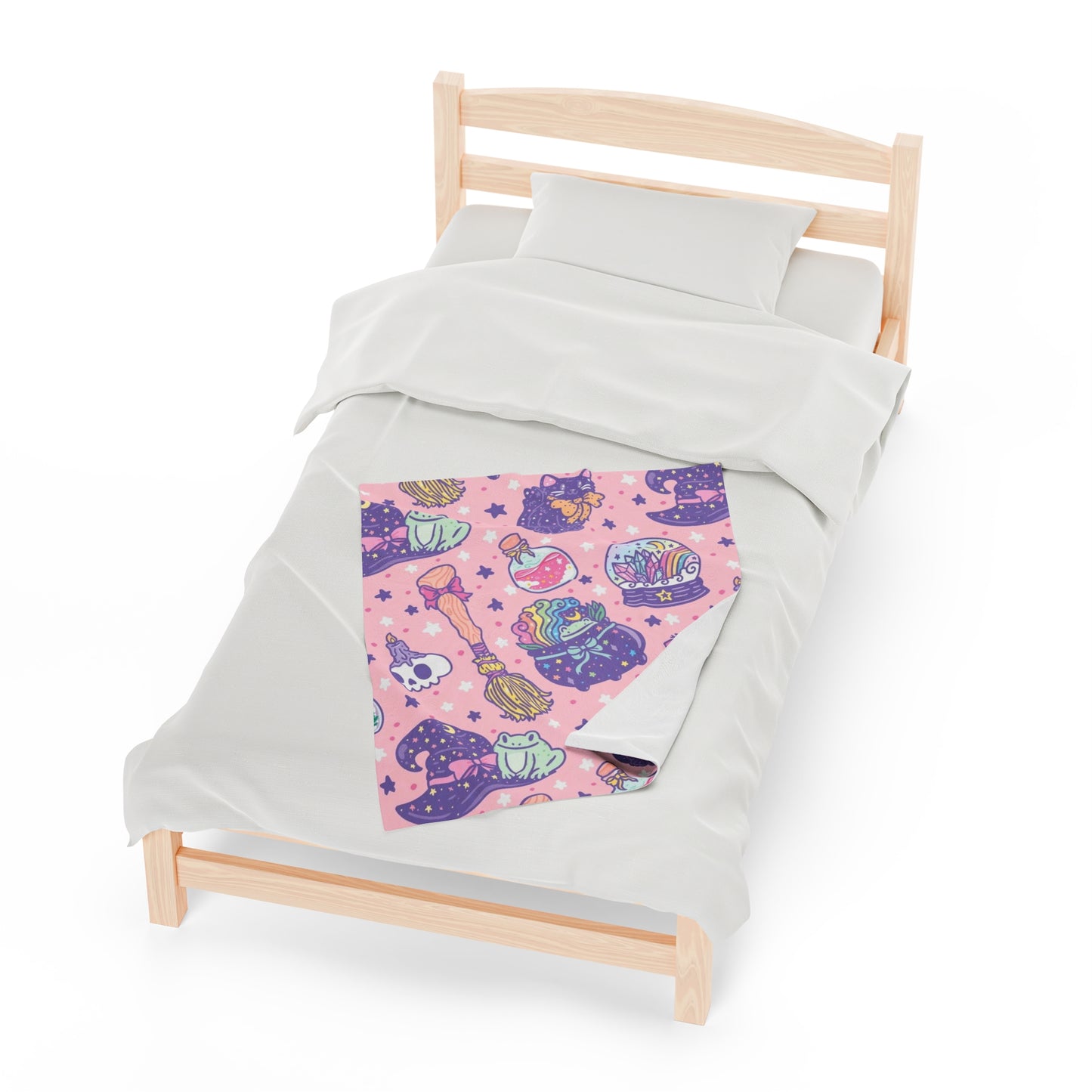Pink Spook - Velveteen Plush Blanket