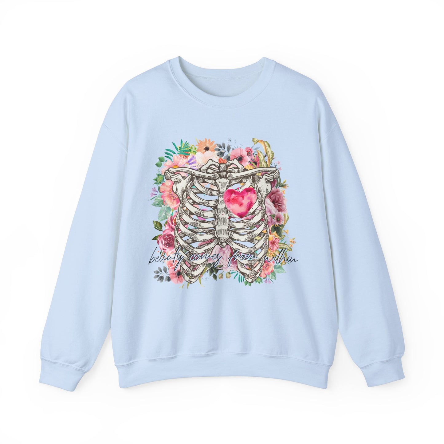 Beauty Comes From Within Heavy Blend™ Crewneck Sweatshirt
