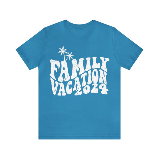 Family Vacation 2024 Jersey Short Sleeve Tee