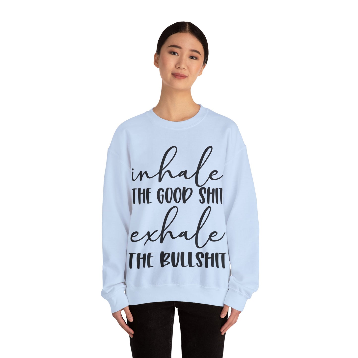 Inhale Exhale Heavy Blend™ Crewneck Sweatshirt