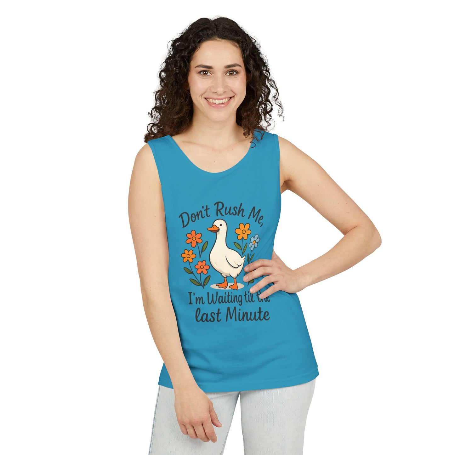 Dot Rush Me  Garment-Dyed Tank Top