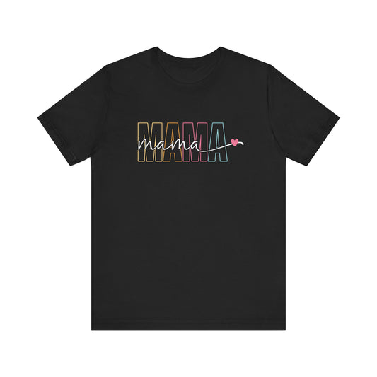 Mama 🖤 Jersey Short Sleeve Tee