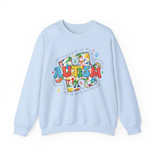 Autism Puzzle Piece Heavy Blend™ Crewneck Sweatshirt
