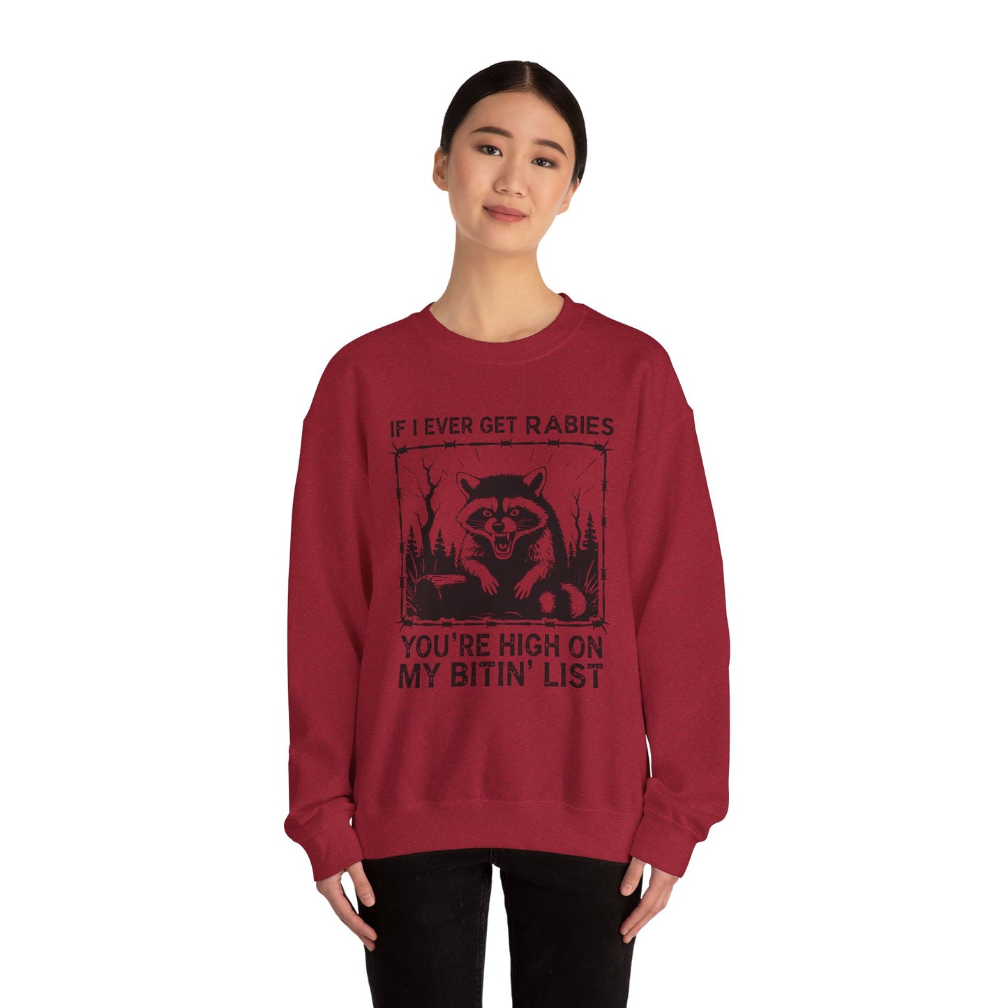 High On My Bitin List Heavy Blend™ Crewneck Sweatshirt