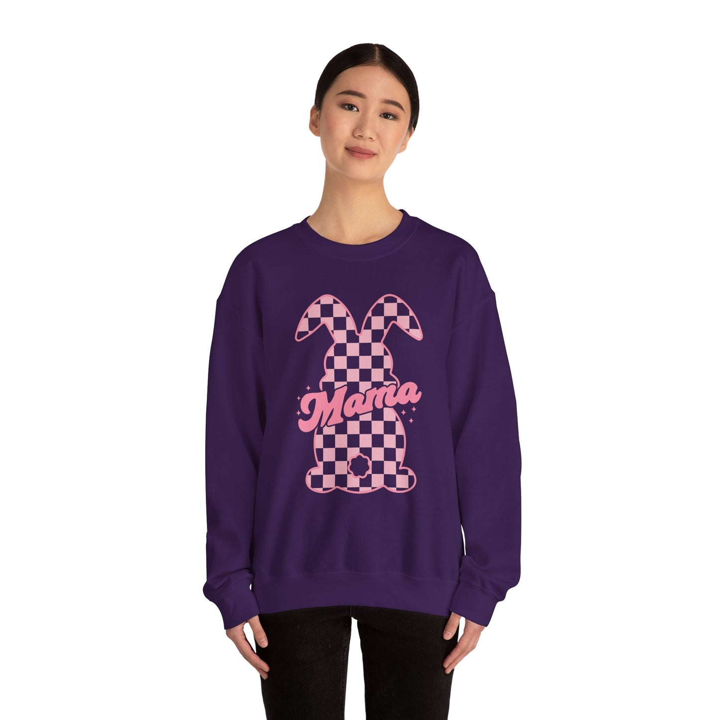 Pink Bunny Mama Heavy Blend™ Crewneck Sweatshirt