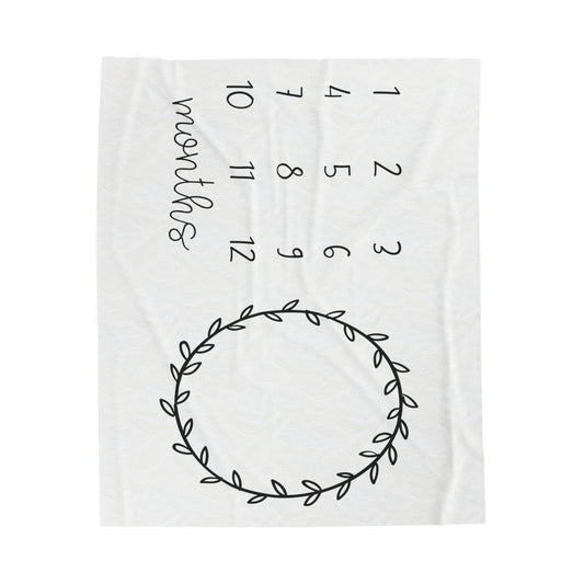 Milestone Velveteen Plush Blanket