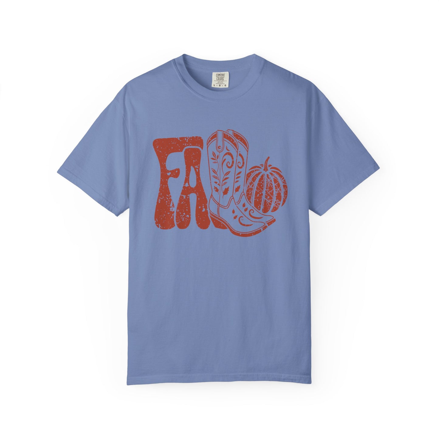 Western Fall Orange Garment-Dyed T-shirt