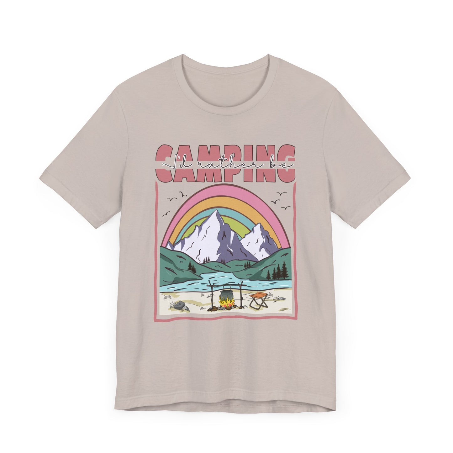 I’d Rather Be Camping Jersey Short Sleeve Tee