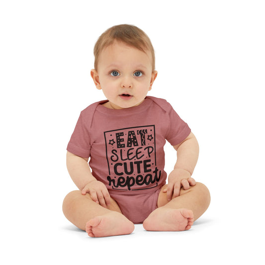 Eat Sleep Cute Repeat Infant Jersey One Piece