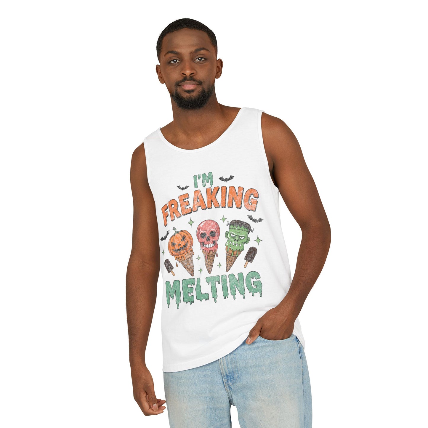 Im Freaking Melting Garment-Dyed Tank Top