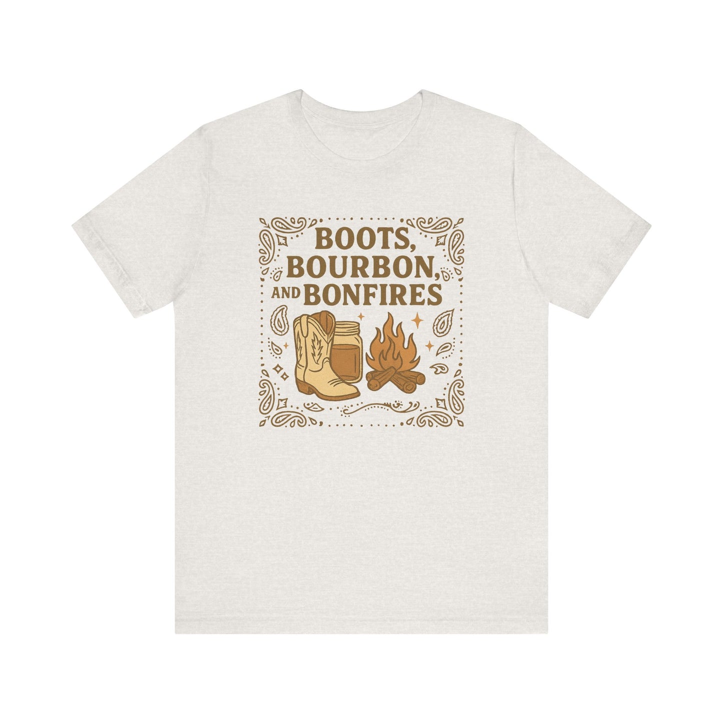 Boots Bourbon and Bonfireds Jersey Short Sleeve Tee