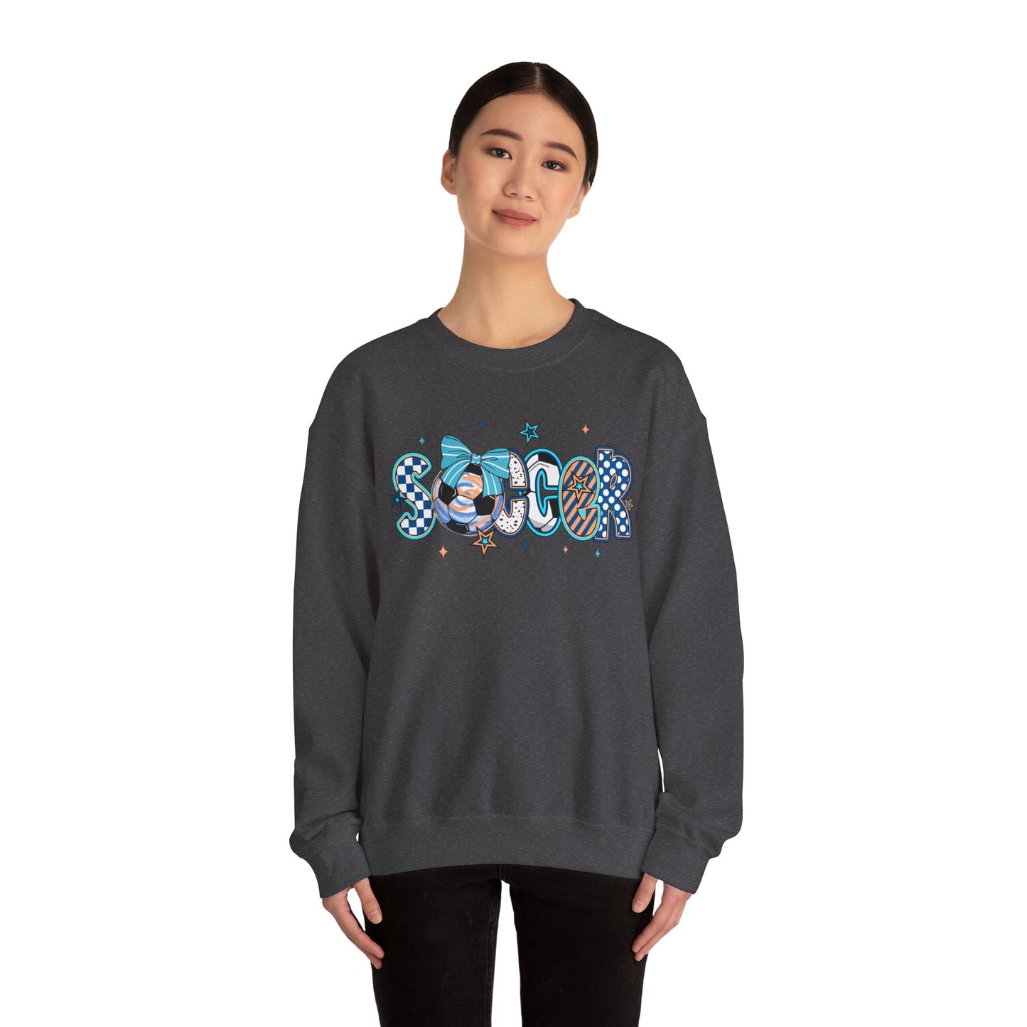 Doodle Soccer Heavy Blend™ Crewneck Sweatshirt