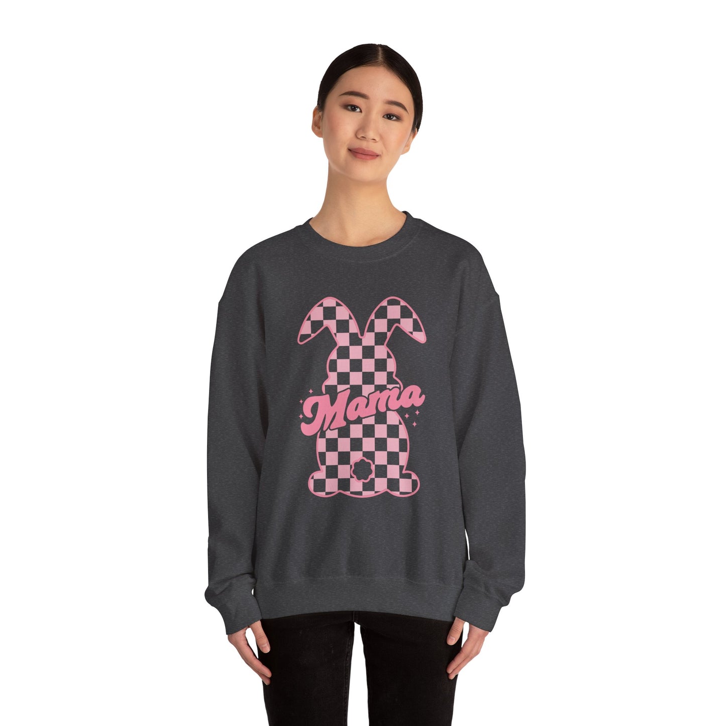 Pink Bunny Mama Heavy Blend™ Crewneck Sweatshirt