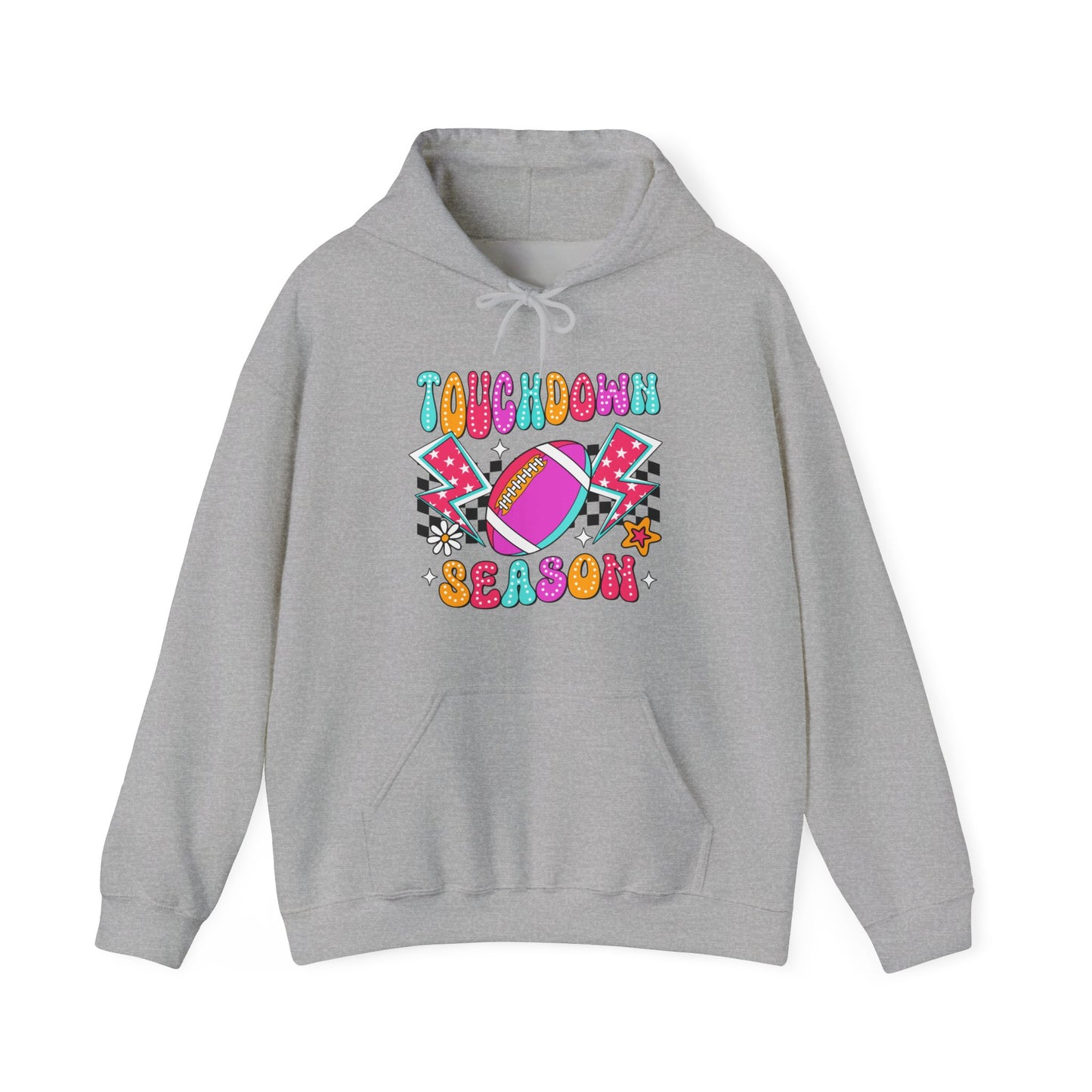 Retro Touchdown Season Heavy Blend™ Hooded Sweatshirt