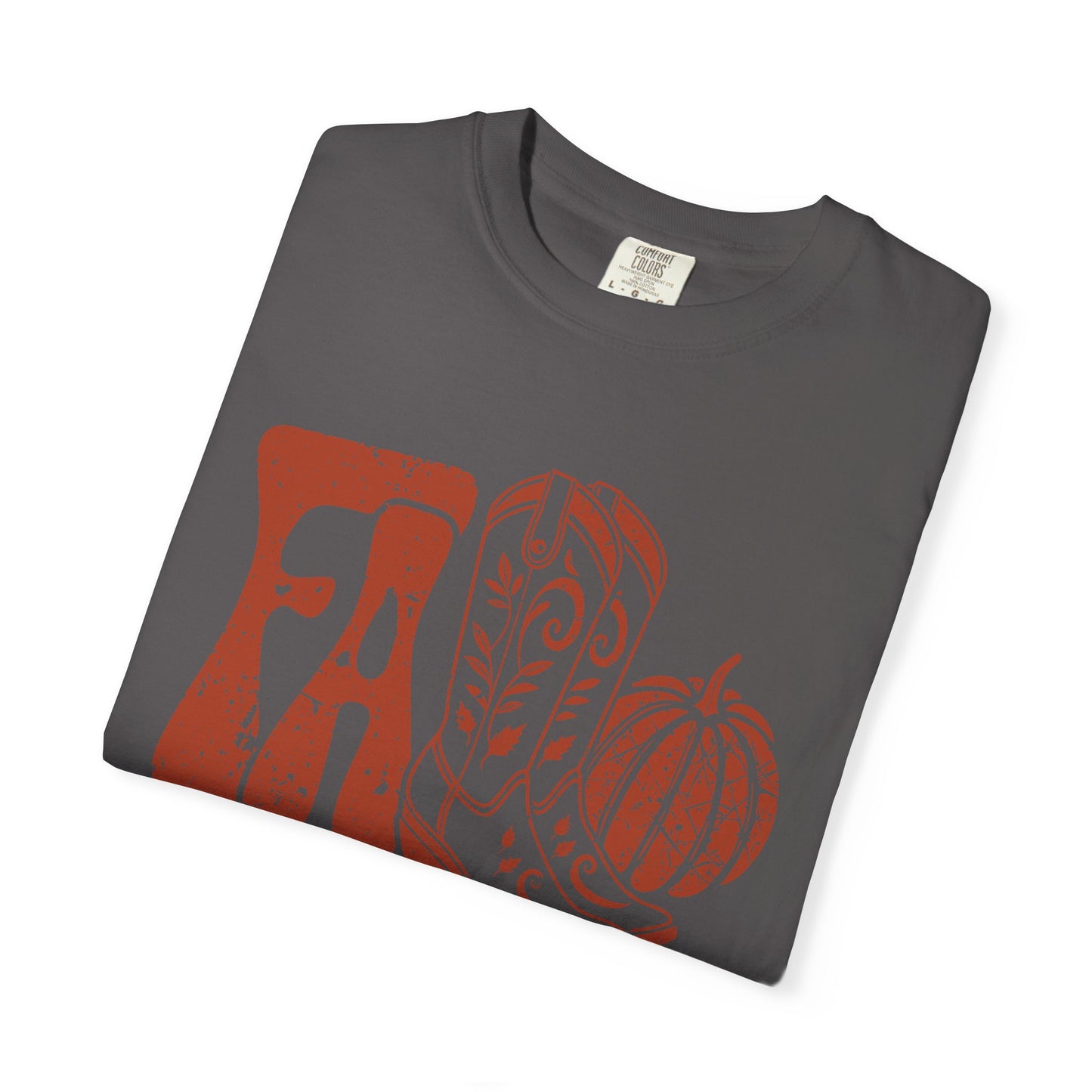 Western Fall Orange Garment-Dyed T-shirt