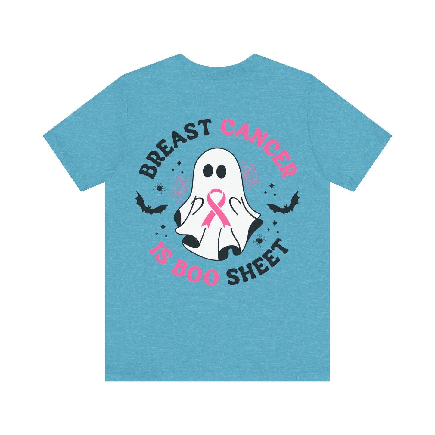 Breast  Cancer Is Boo Sheet Jersey Short Sleeve Tee