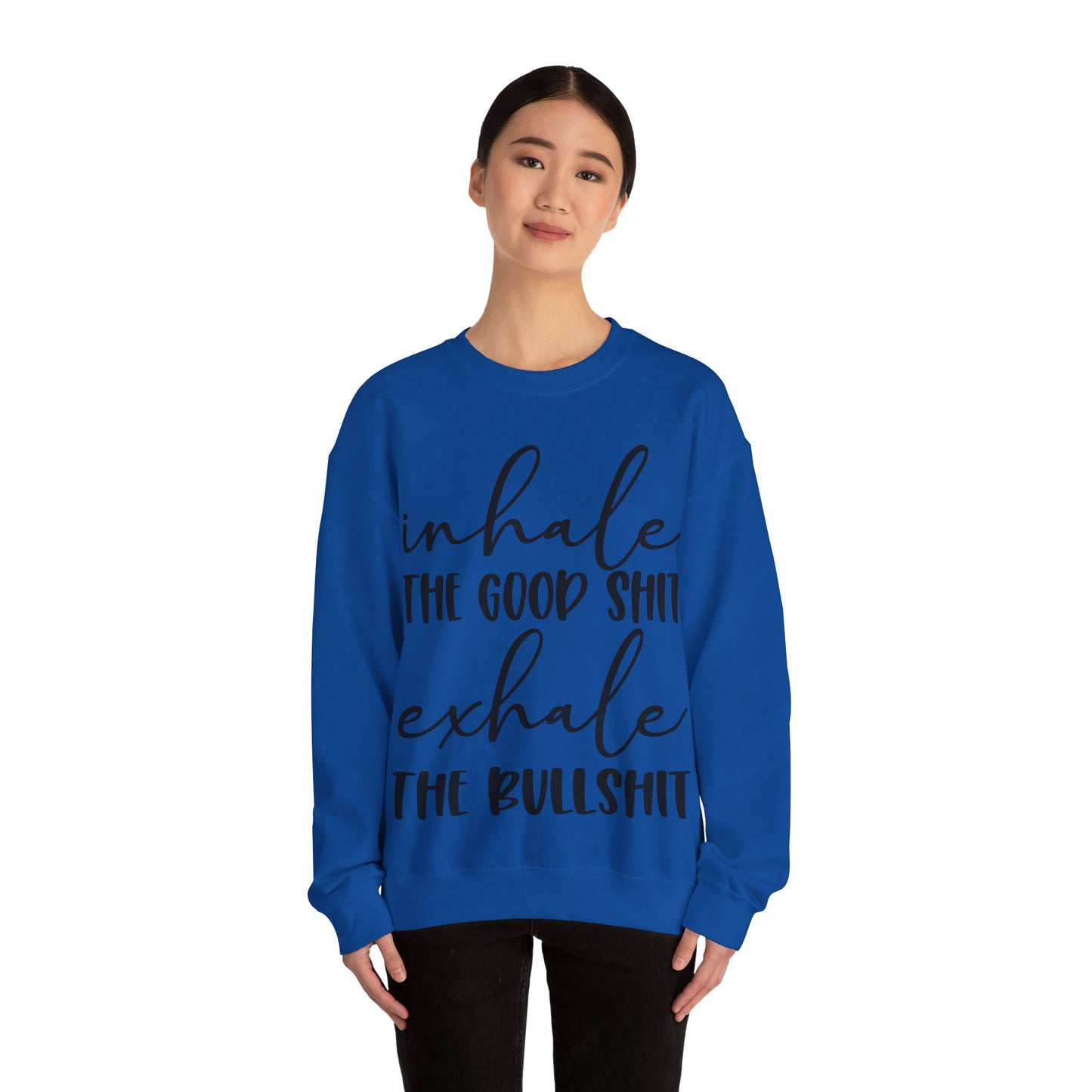 Inhale Exhale Heavy Blend™ Crewneck Sweatshirt